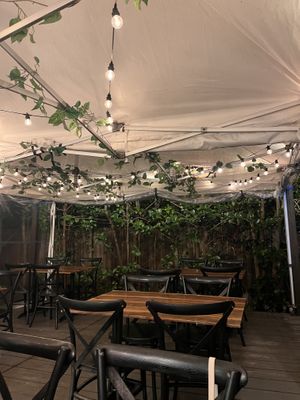 Outdoor area  at Honeysuckle Restaurant  in Buderim