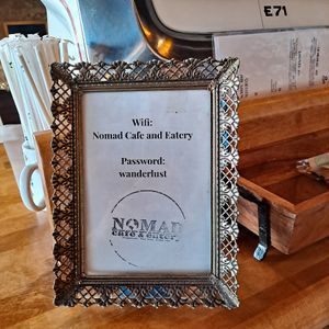 Dig the password at Nomad Cafe and Eatery in Ridgewood