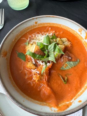 Tomato Bisque Soup at Oleum in Baltimore