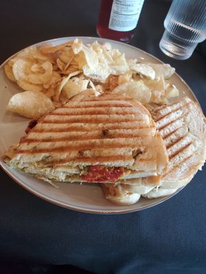 Chick N Pesto Panini at Oleum in Baltimore