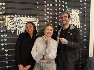 staff & customer  at Oleum in Baltimore