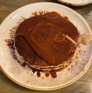 Tiramisu pancakes😋  at Oleum in Baltimore