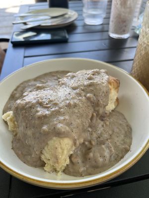 Biscuits and gravyy  at Oleum in Baltimore