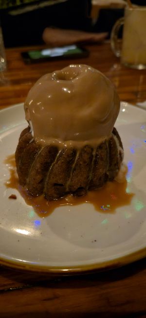 Sticky date pudding at Oleum in Baltimore