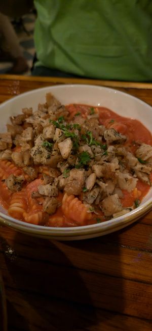 Radiatore alla Vodka Classico with Italian Chick'n at Oleum in Baltimore