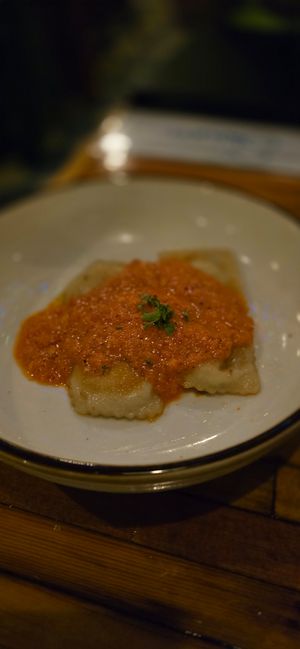 Ravioli Bravas at Oleum in Baltimore