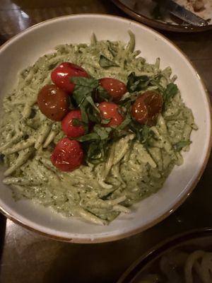 Trophie pesto pastaa  at Oleum in Baltimore