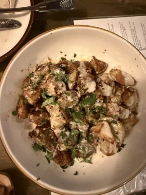 Harissa spices potatoes  at Oleum in Baltimore