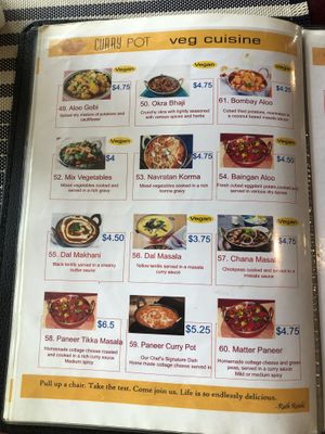 menu  at Curry Pot - TOul Kork Indian & Nepalese Restaurant in Phnom Penh