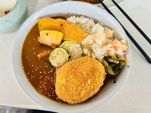 Vegan Japanese Curry 🤤  at Hinata Cafe in Fremantle