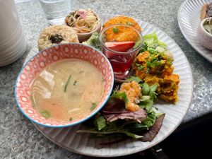Vegan Spring brunch set  at Hinata Cafe in Fremantle