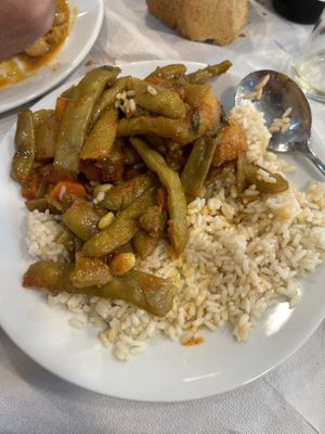 Rice and vegetables  at Fysa Roufa in Ioannina