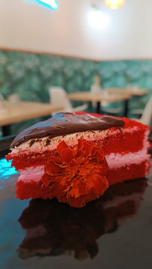 El mejor Red Velved que he probado! at The Vegan Roll in Madrid