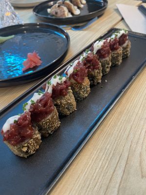 Tempure Cheese Roll  at The Vegan Roll in Madrid