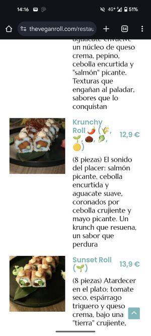  at The Vegan Roll in Madrid