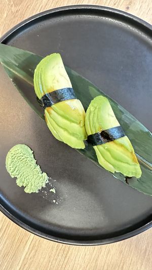 Avocado Nigiri   at The Vegan Roll in Madrid