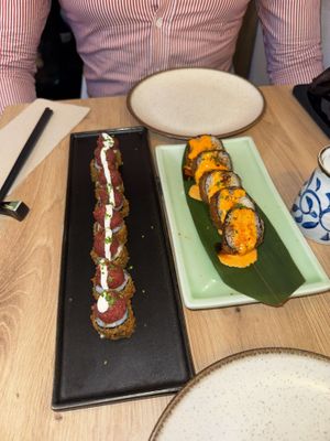 The crispy ones were my fave   at The Vegan Roll in Madrid