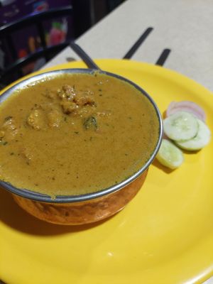 Aloo Gobhi Masala (130 INR) at Amrutha Veg Restaurant in Mysore