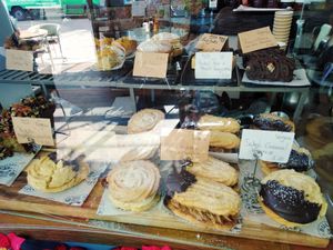 sweet vegan pastries at Bullet Coffee House and Eatery in Hastings