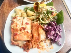 Vegan lasagna  at Bullet Coffee House and Eatery in Hastings