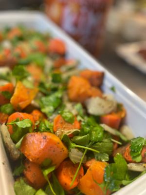 Seizoensgebonden gegrilde groenten. at De Graanhalm in Kalmthout