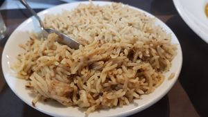 Pilau rice at Aagrah in Wakefield