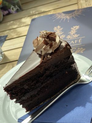 Schokoladenganace Torte   at Das Café In Der Gartenakademie in Berlin
