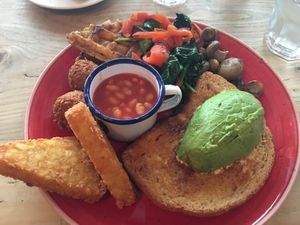 Vegan brekkie  at Lounges - Expo Lounge in Manchester