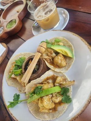 Cauliflower Tacos at Ziggy's in Tulum
