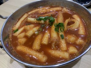 Spicy tteokbokki…yum   at Sinjeon in Melbourne