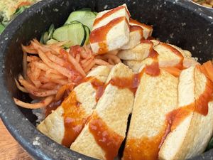 Dolsot bibimbap- request without egg  at K Bop Box in Apollo Beach