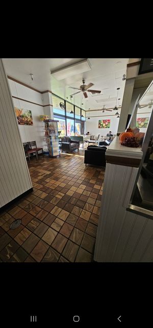 Interior seating area is in the back at Nature's Goodness in Carmichael