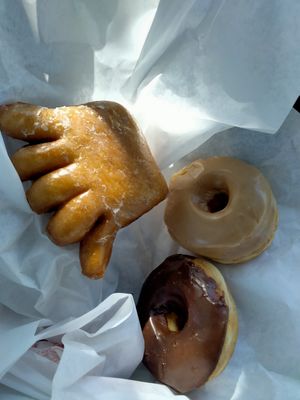 So good! Vegan donuts and Bear Claw. at Nature's Goodness in Carmichael