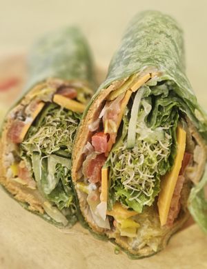Butcher's Son Turkey Wrap with housemade Chipotle dressing (all vegan) at Nature's Goodness in Carmichael