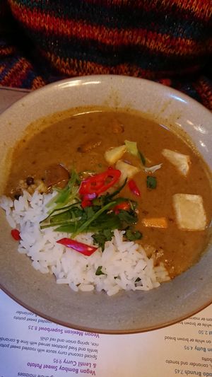 Lentil and veg curry 2020.... Not their best. A bit like katsu at Lounges - Milo Lounge in Liverpool