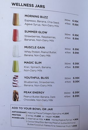 menu  at Lotta in Tivat