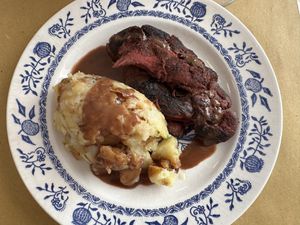 Mushroom Steak  at Barbarella PLANT Bistro in Ljubljana