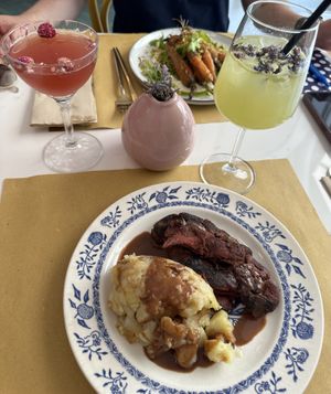 Cocktails and lunch   at Barbarella PLANT Bistro in Ljubljana