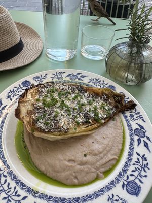 Roasted cabbage, just amazing   at Barbarella PLANT Bistro in Ljubljana