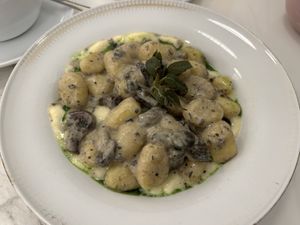 Gnochi  at Barbarella PLANT Bistro in Ljubljana