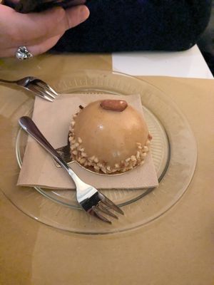 Monopolian dome, very very sugary at Barbarella PLANT Bistro in Ljubljana