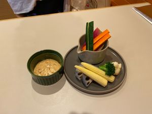 7 Kinds of Vegetables with Miso Mayonnaise   at TOSSO Hoba in Tokyo