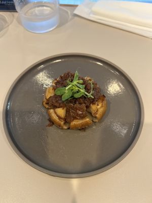 Portobello steak  at TOSSO Hoba in Tokyo