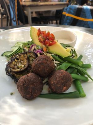 Falafel Buddha Bowl at Salvation Cafe in Johannesburg
