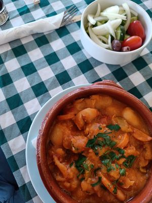 Vegetable stew at Gabriels Tavern Kouklia in Paphos