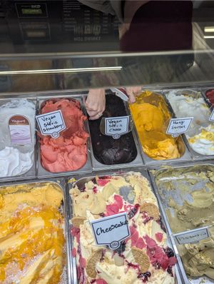 Vegan ice cream at Sigma Bakeries in Ayia Napa