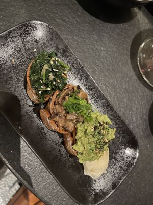 Vegan trio appetizerr  at Taikun in George Town