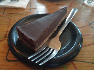 Vegan chocolate orange torte at Lounges - Santo Lounge in Southampton