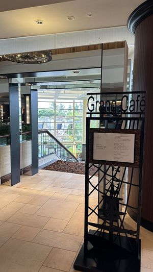 2nd floor staircase entrancee  at Grand Café in Chiba