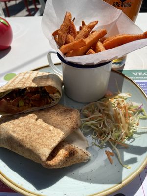 Sweet potato burrito at Lounges - Ludo Lounge in Bournemouth